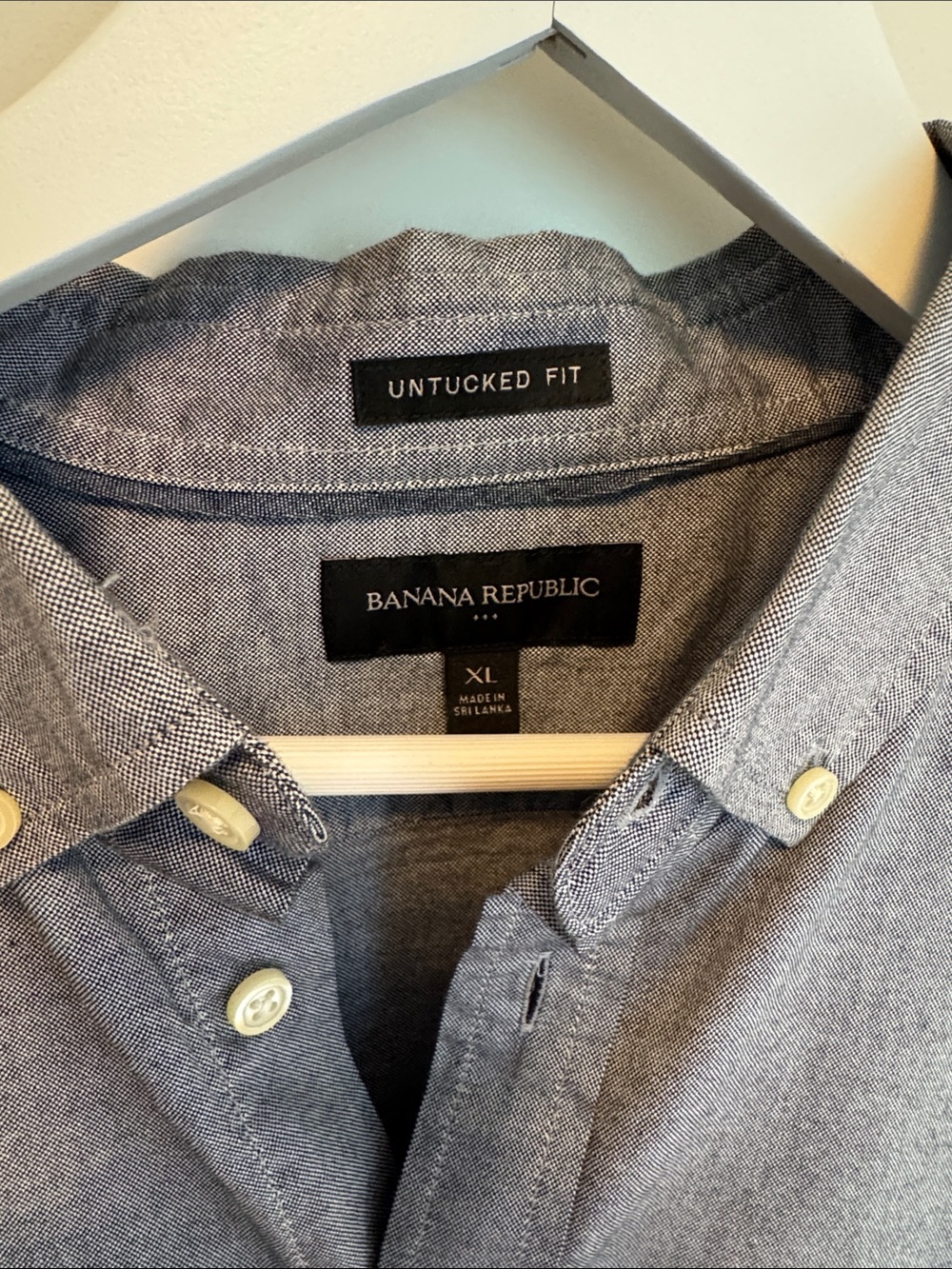Banana Republic Men’s Button-Down Shirt - Heather Gray - Picture 3 of 5